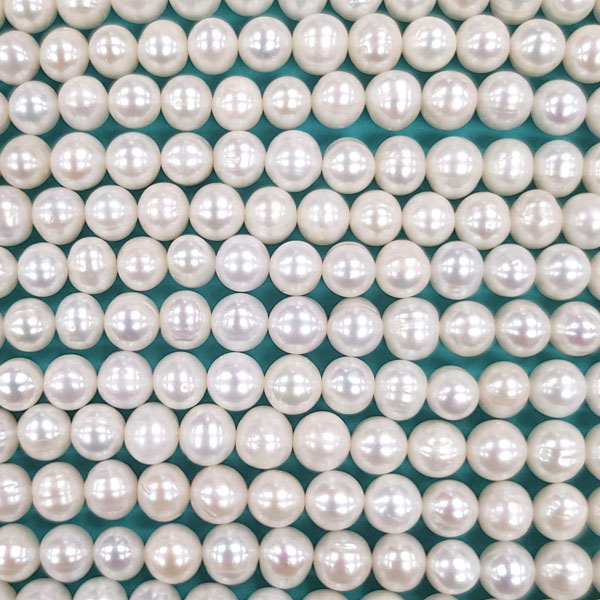 FRESHWATER PEARL POTATO 6-7MM WHITE